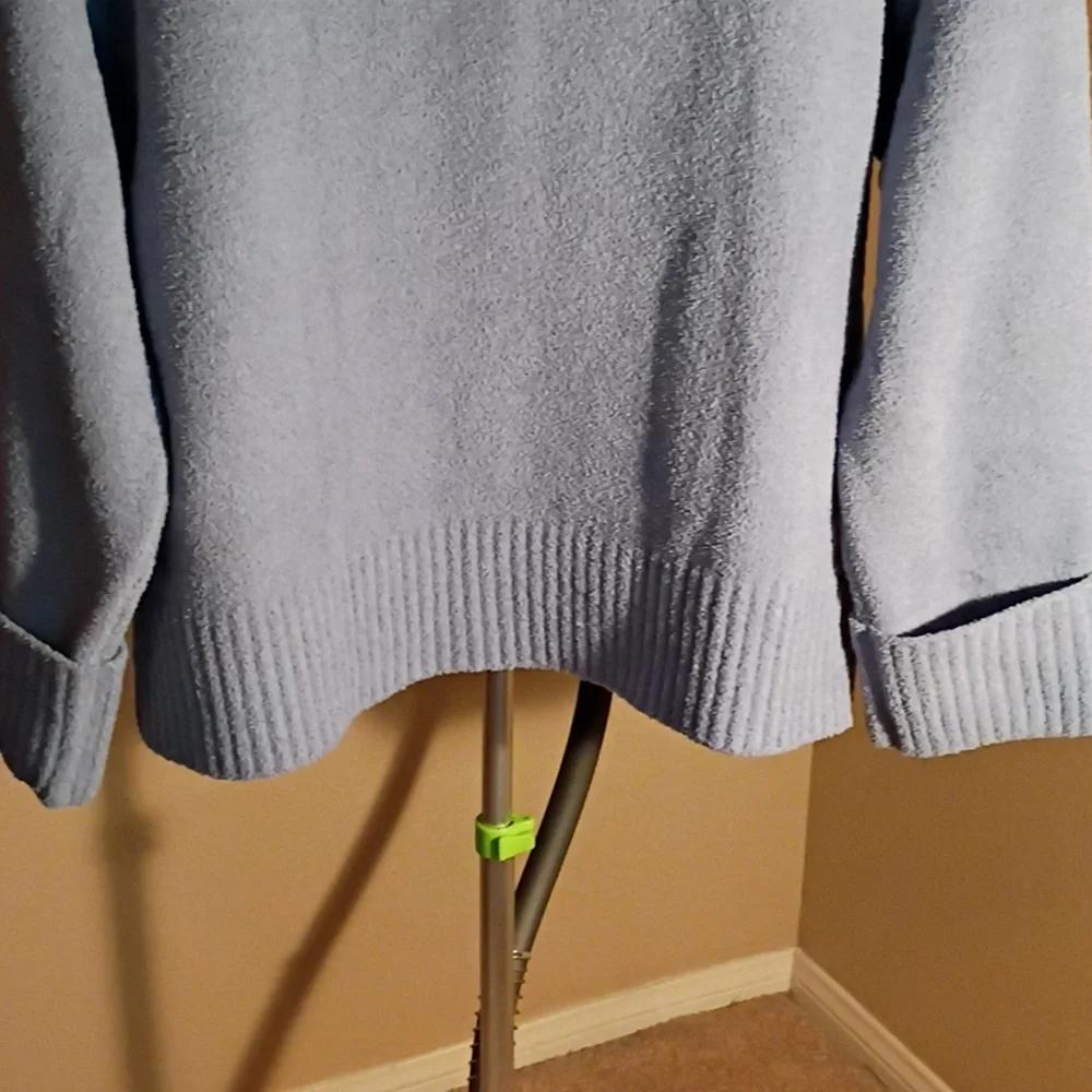 Merokeety Chic Lighter Blue Turtleneck Sweater Size XL - Picture 7 of 13